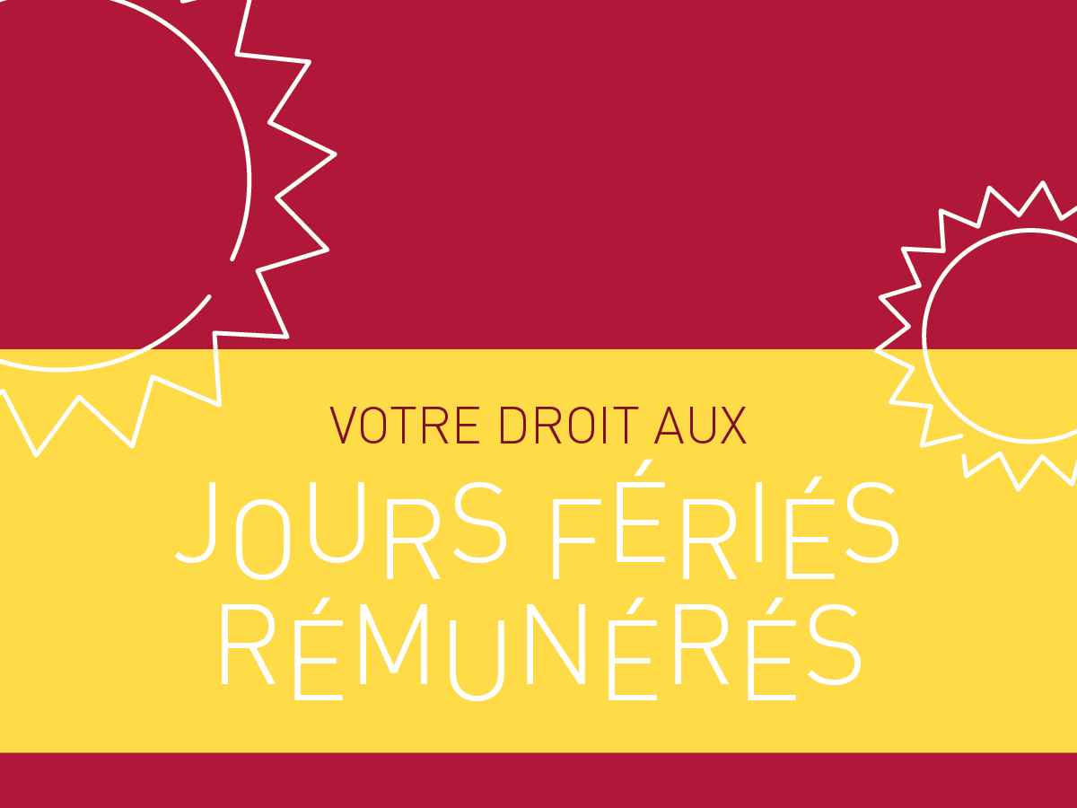 Jour férié payé interim